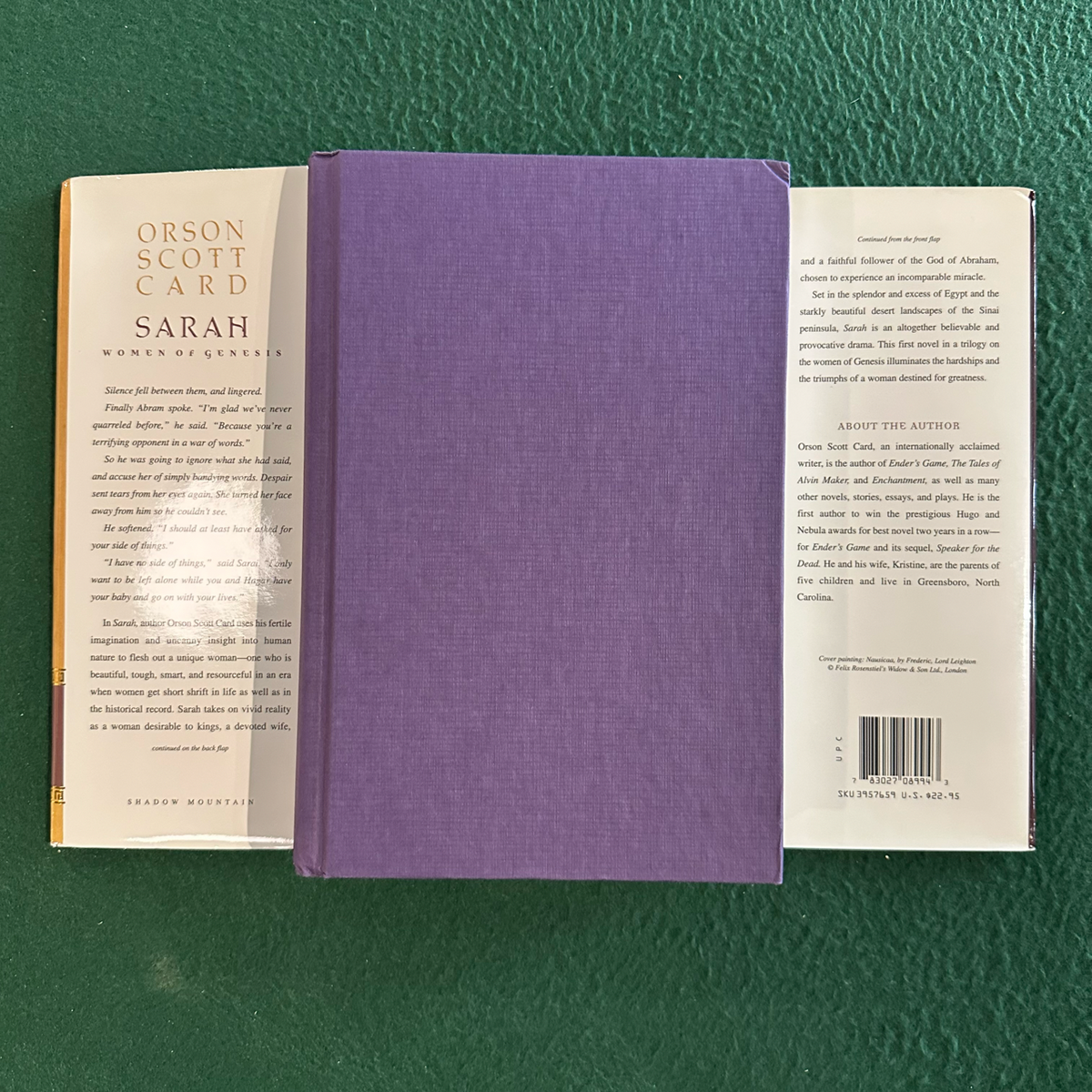 Vintage Fiction Hardback: Orson Scott Card - Sarah SIGNED FIRST EDITION