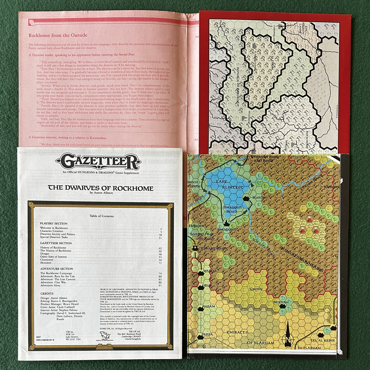 Vintage Dungeons & Dragons Accessory: Gazetteer: The Dwarves of Rockhome