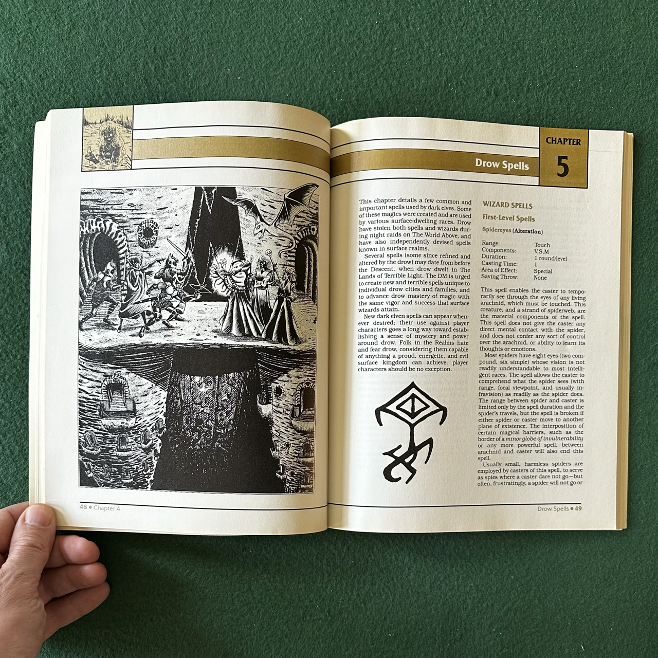 Vintage Dungeons & Dragons 2e Accessory: Forgotten Realms: The Drow of the Underdark