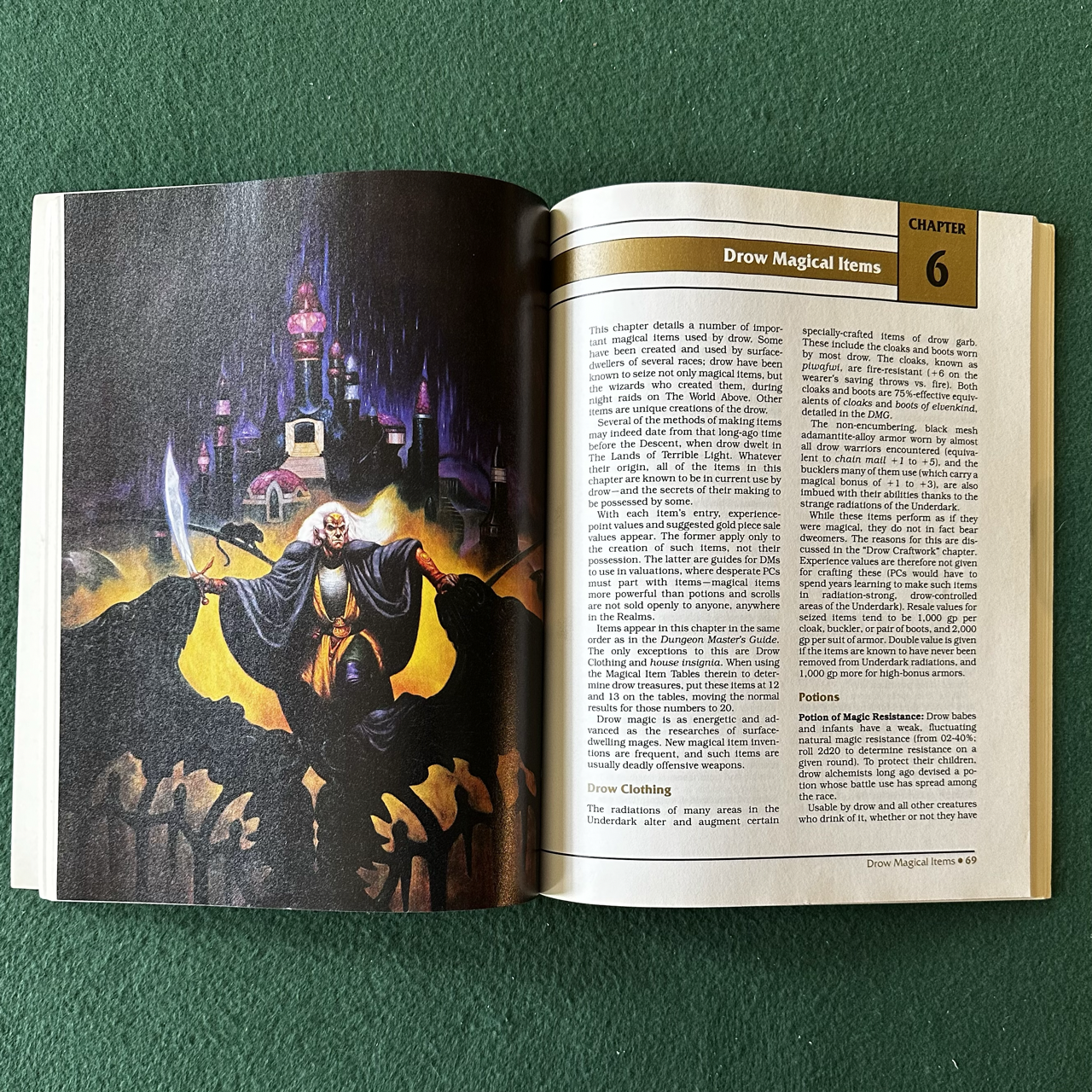 Vintage Dungeons & Dragons 2e Accessory: Forgotten Realms: The Drow of the Underdark