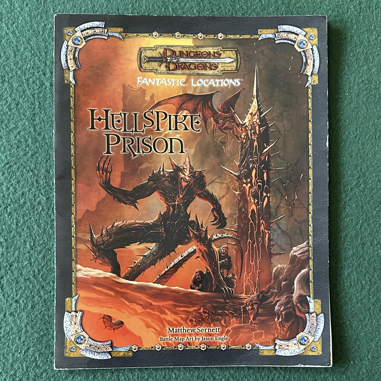Vintage Dungeons & Dragons 3.5e Accessory: Fantastic Locations: Hellspike Prison