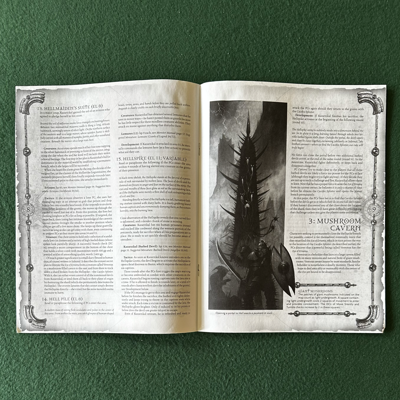 Vintage Dungeons & Dragons 3.5e Accessory: Fantastic Locations: Hellspike Prison