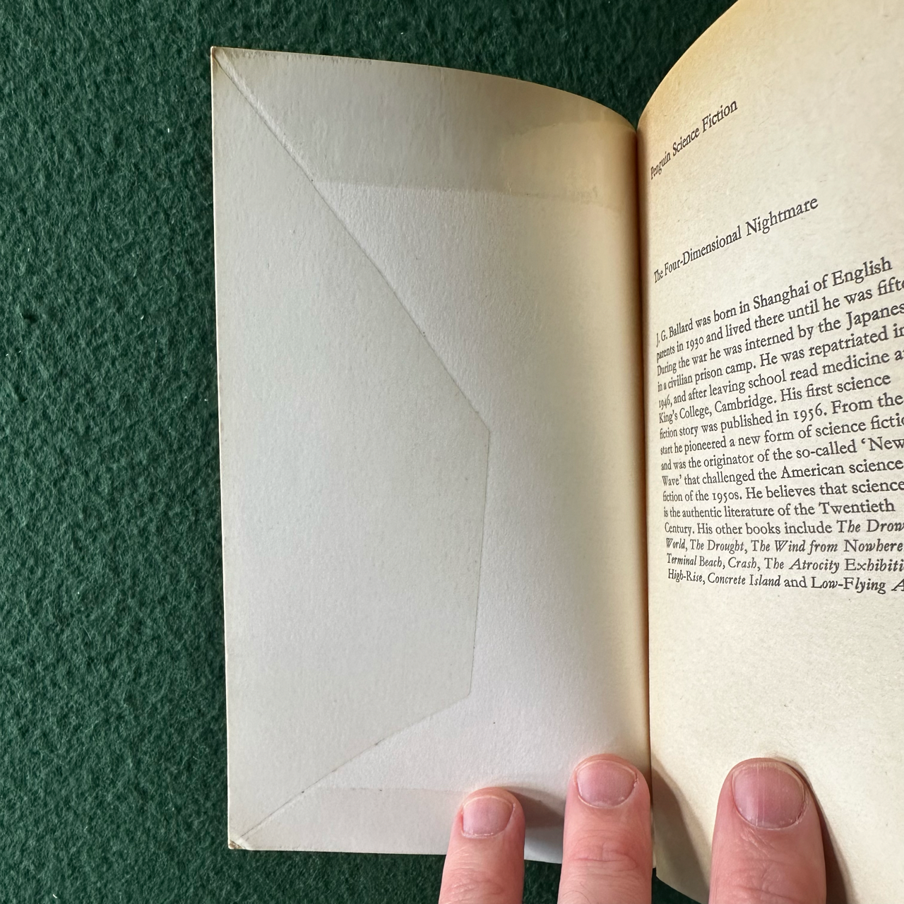 Vintage Sci-Fi Paperback: J G Ballard - The Four-Dimensional Nightmare