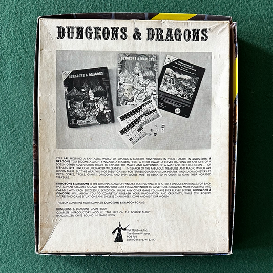 Vintage Dungeons & Dragons Box Set: Basic Set 1001 1979 With Uncut Chits