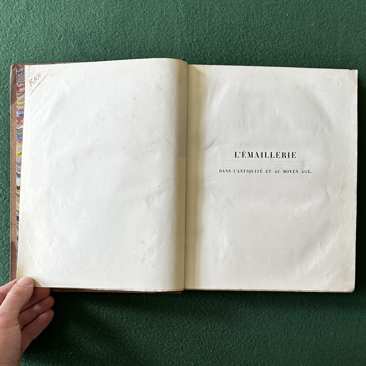 Antique Art Hardback: Jules Lebarte - Recherches sur la Peinture en Email dans L'antiquite et au Moyen Age 1856