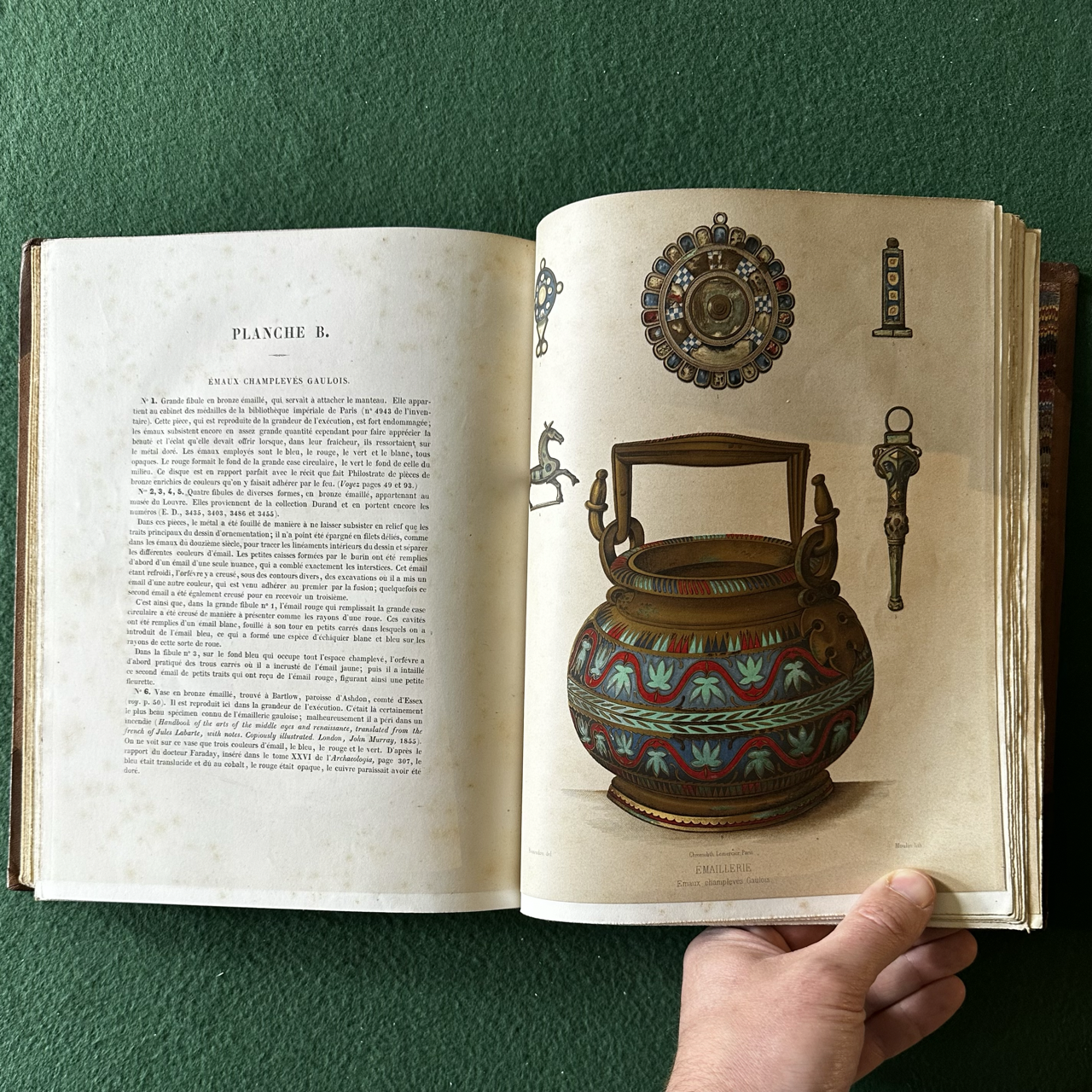 Antique Art Hardback: Jules Lebarte - Recherches sur la Peinture en Email dans L'antiquite et au Moyen Age 1856