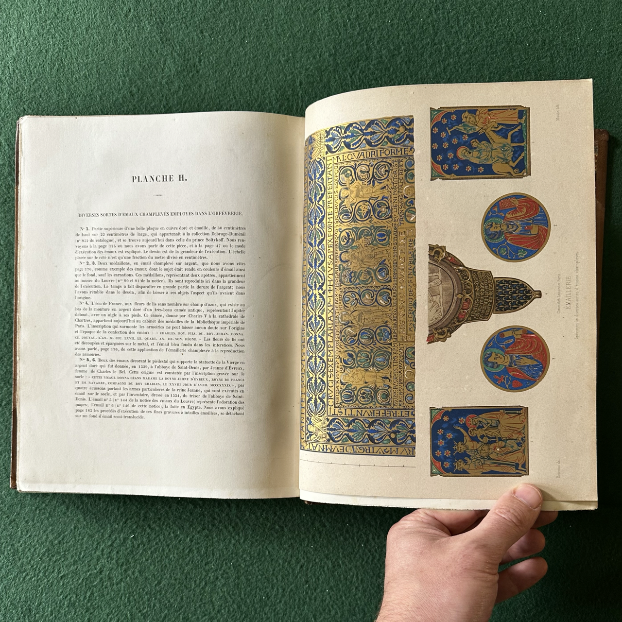Antique Art Hardback: Jules Lebarte - Recherches sur la Peinture en Email dans L'antiquite et au Moyen Age 1856