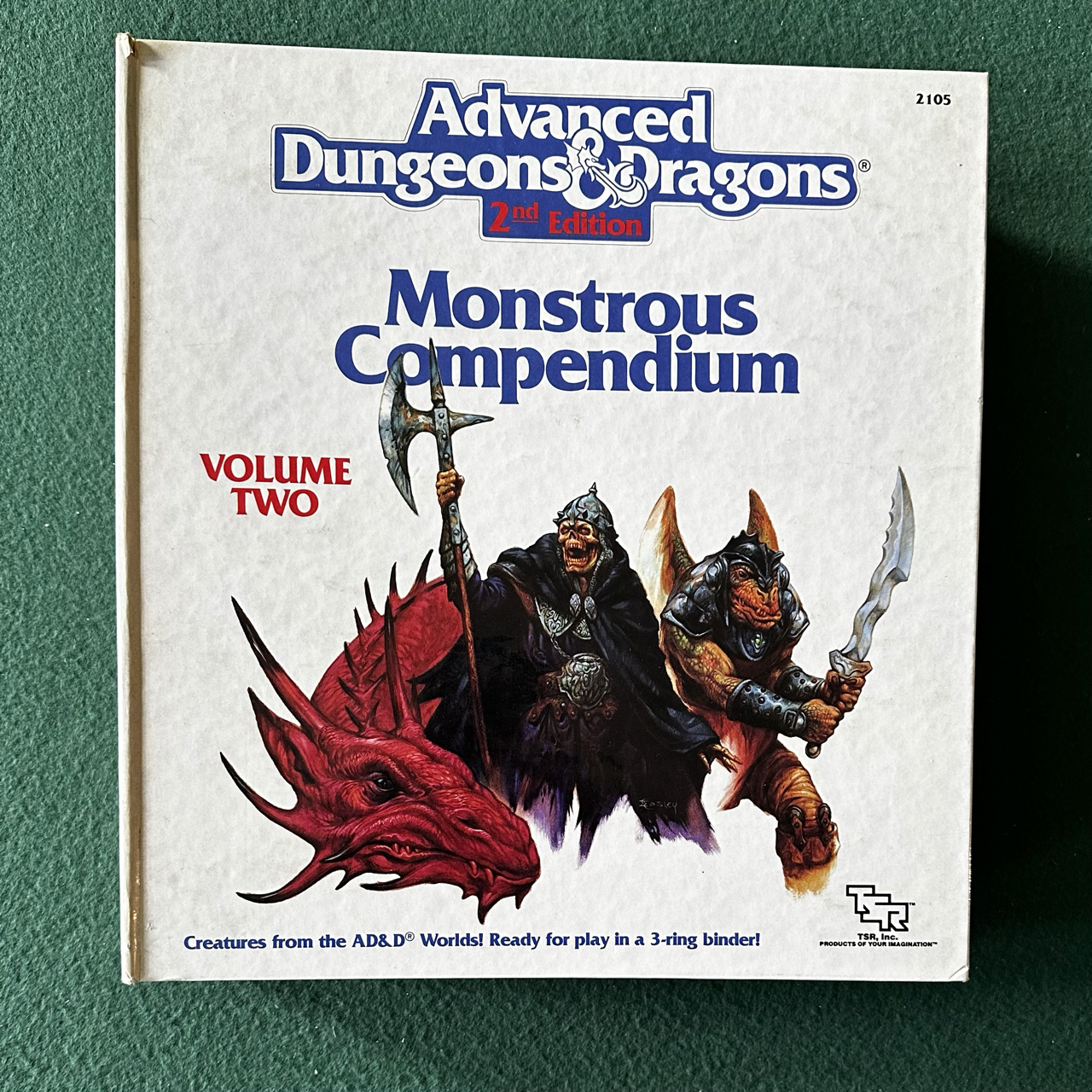 Vintage Advanced Dungeons & Dragons 2e Accessory: Monstrous Compendium: Volume Two FILLED
