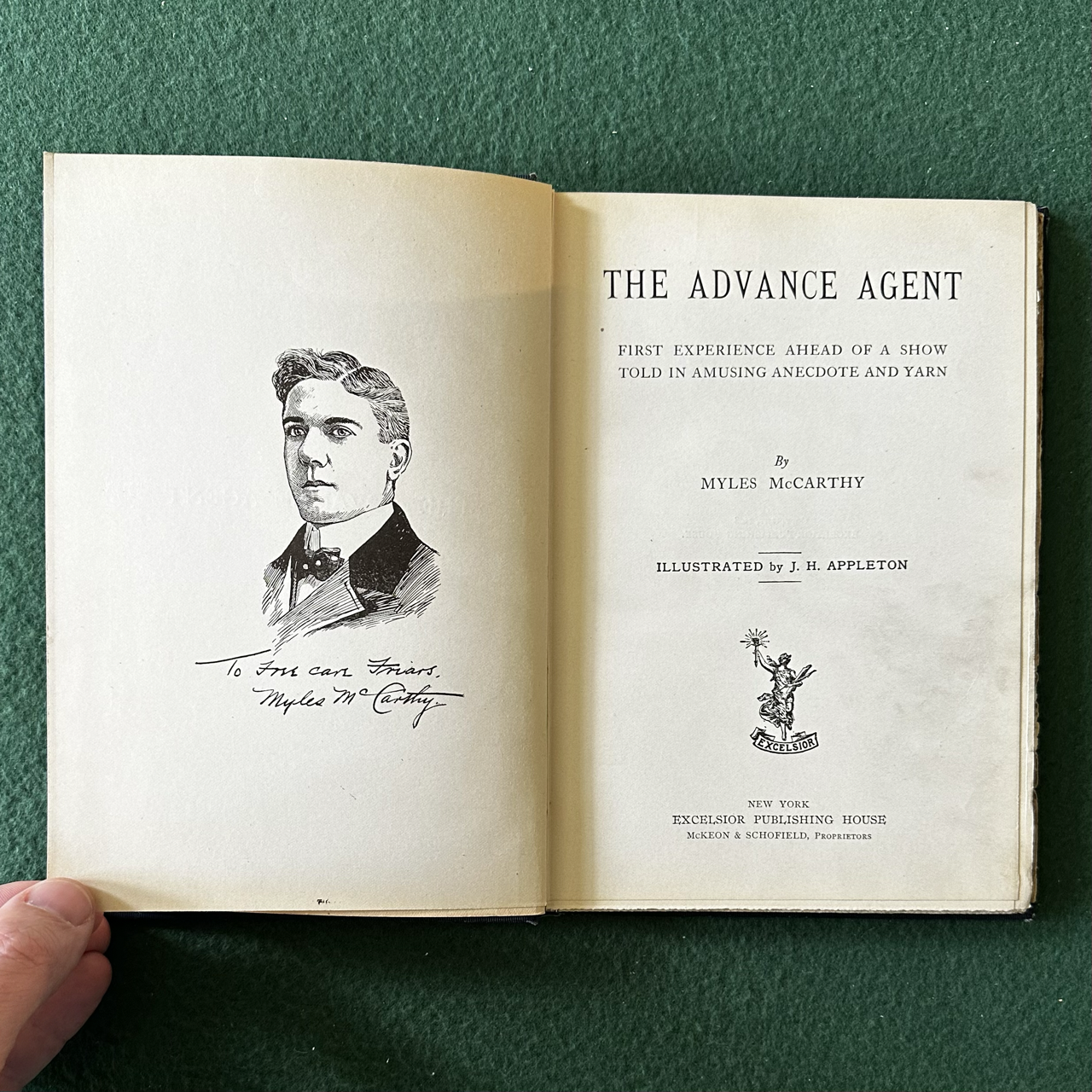 Vintage Fiction Hardback: Miles McCarthy - The Advance Agent