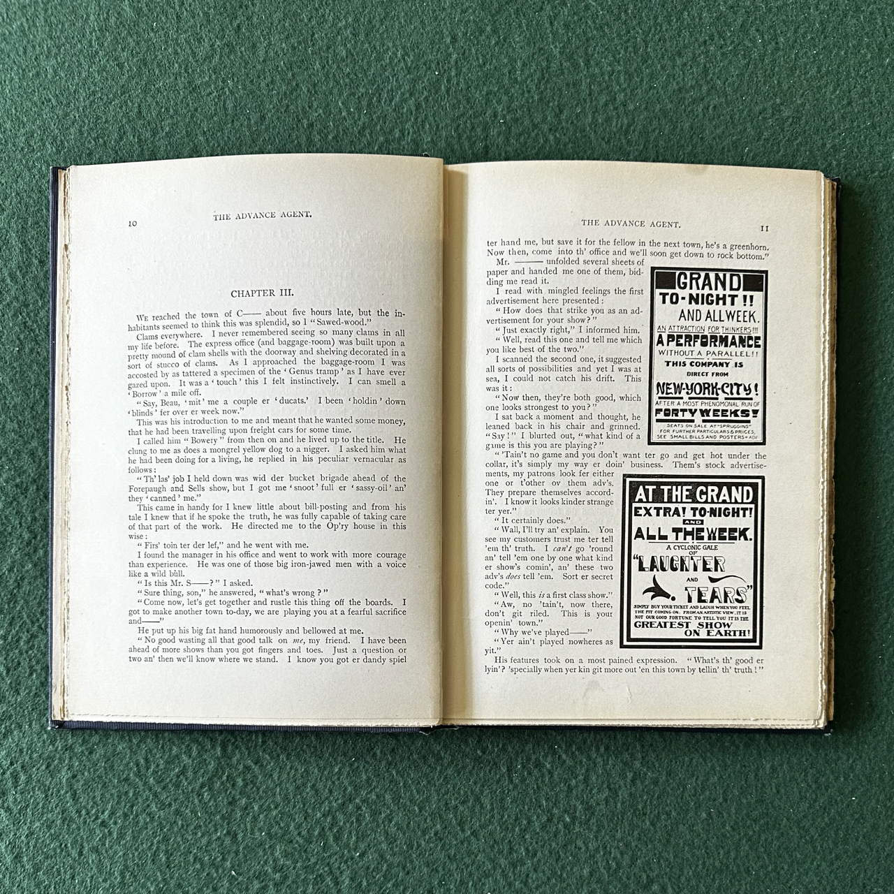 Vintage Fiction Hardback: Miles McCarthy - The Advance Agent