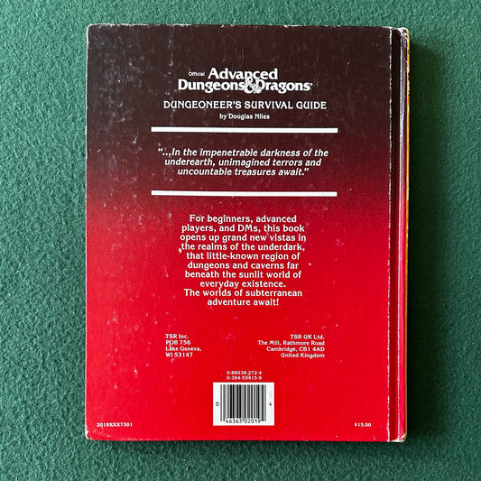 Vintage Advanced Dungeons & Dragons Accessory: Dungeoneer's Survival Guide