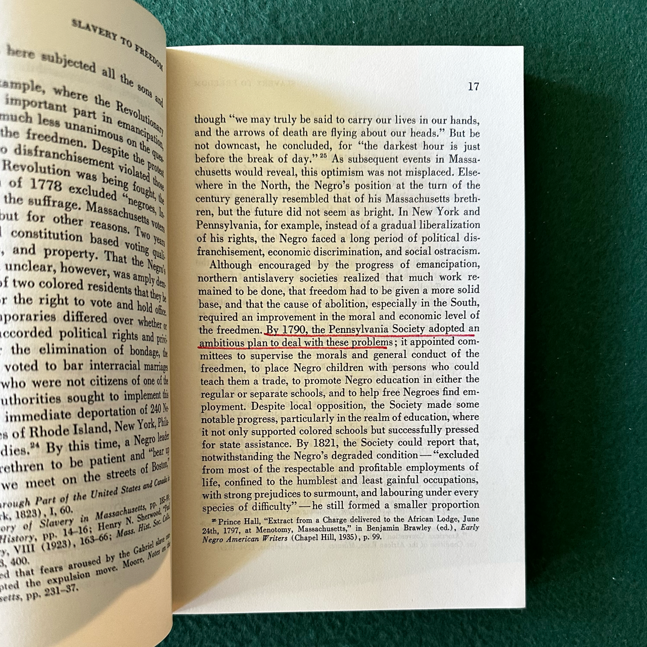 Vintage Non-Fiction Paperback: Leon F Litwack - North of Slavery