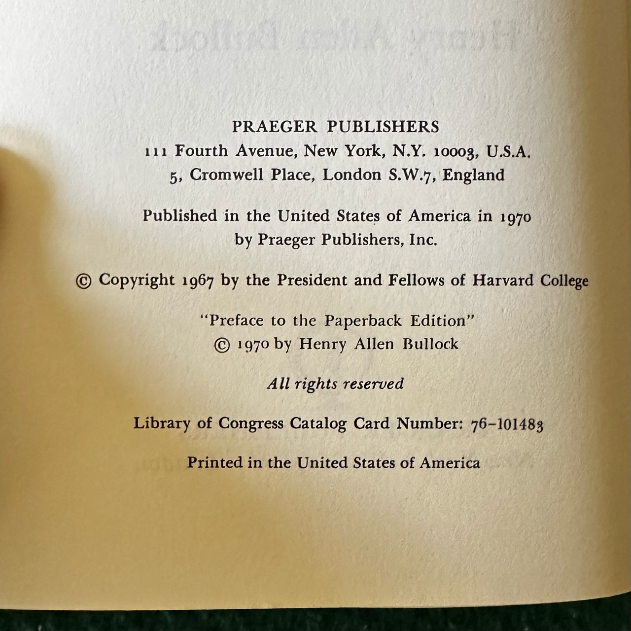 Vintage Non-Fiction Paperback: Henry Allen Bullock - A History of Negro Education in the South