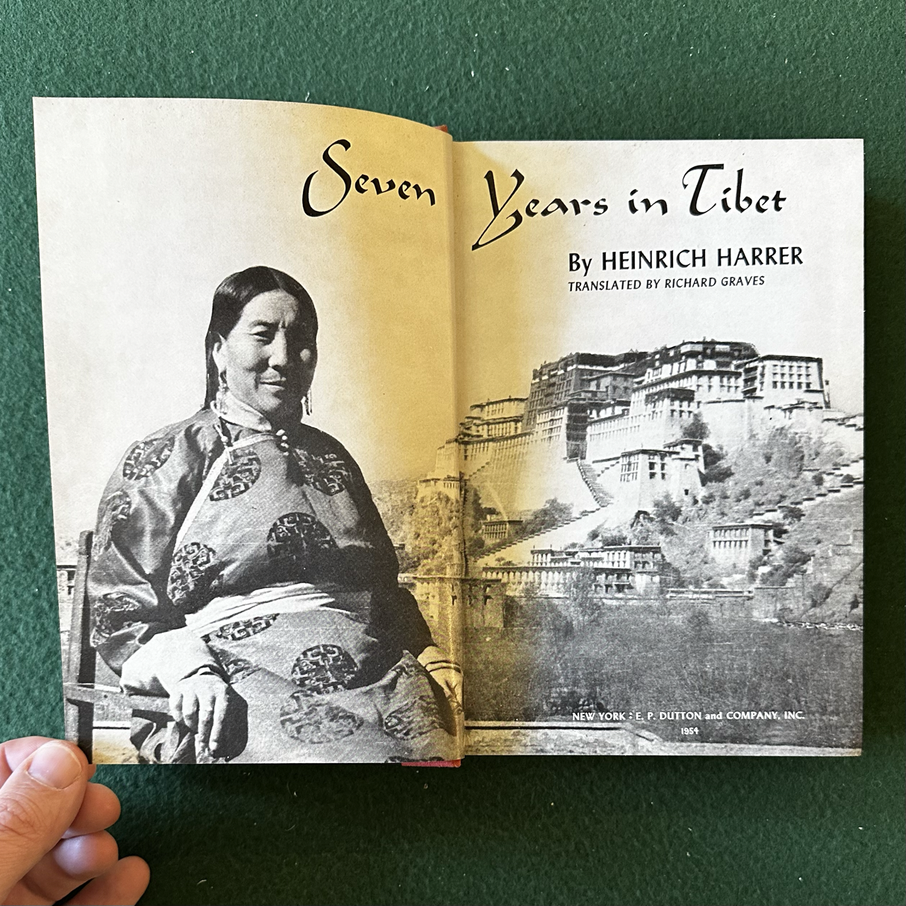 Vintage Fiction Hardback: Heinrich Harrer - Seven Years in Tibet FIRST EDITION
