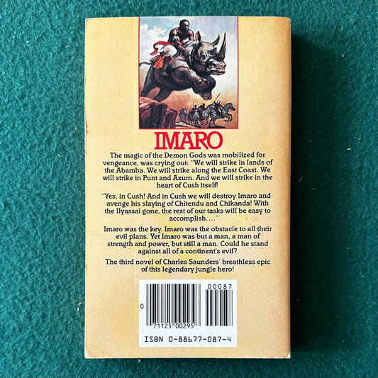 Vintage Fantasy Paperback: Charles R Saunders - Imaro III: The Trail of Bohu SECOND PRINTING