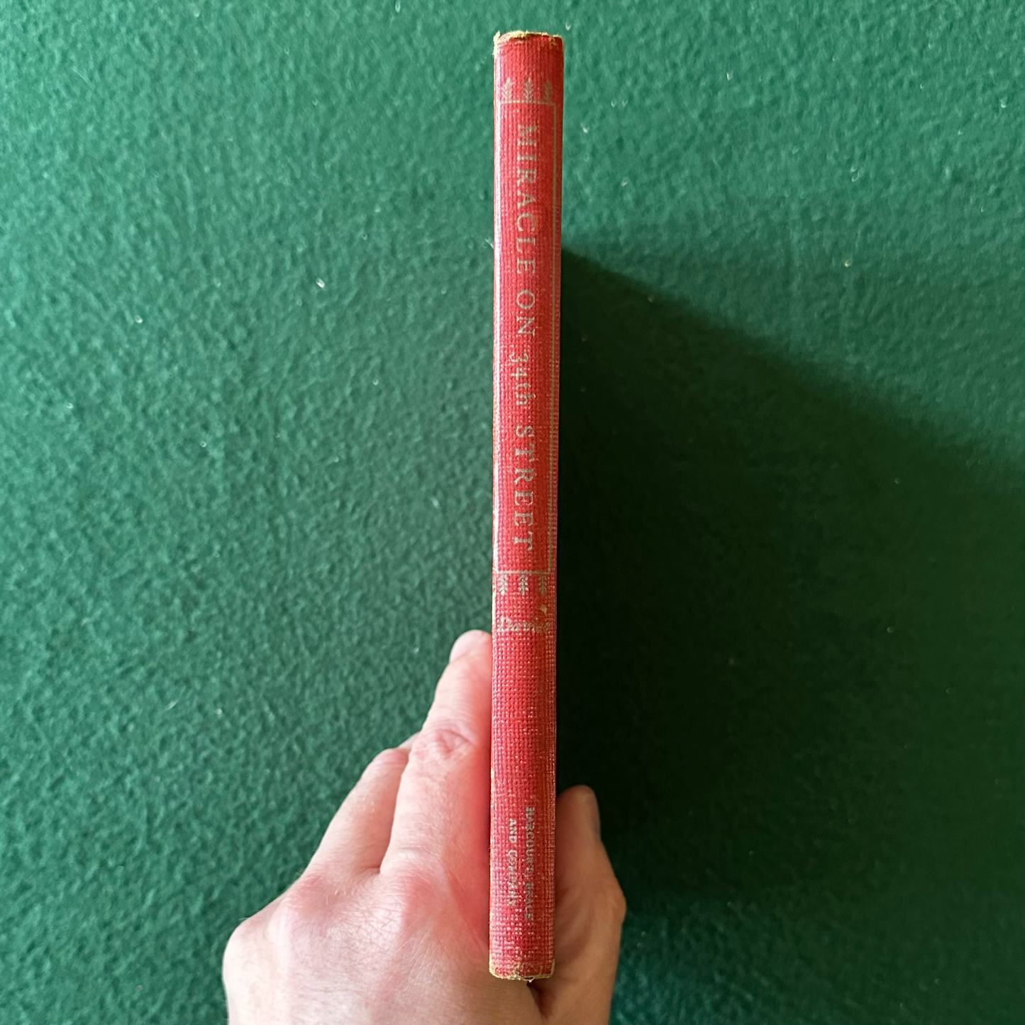 Vintage Fiction Hardback: Valentine Davies - Miracle on 34th Street EARLY REPRINT