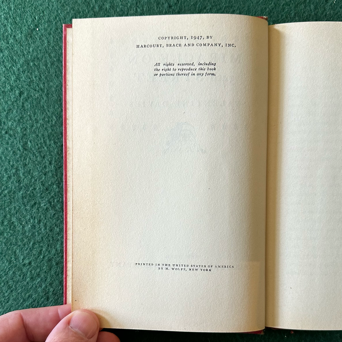Vintage Fiction Hardback: Valentine Davies - Miracle on 34th Street EARLY REPRINT