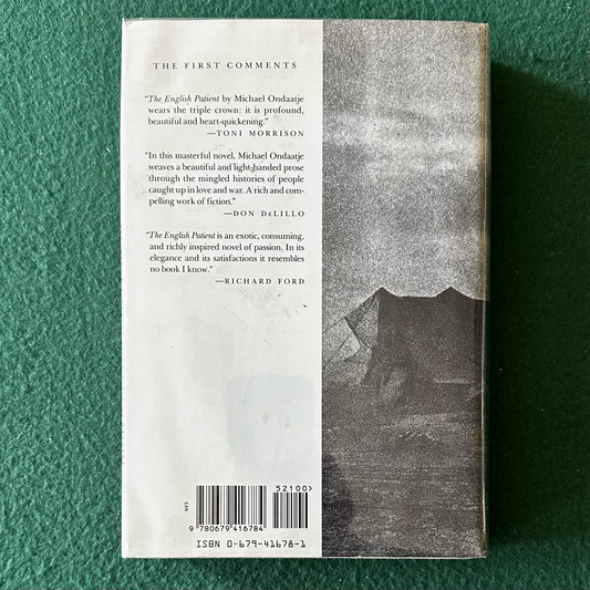 Vintage Fiction Hardback: Michael Ondaatje - The English Patient FIRST EDITION