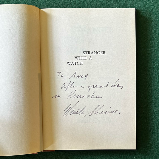 Vintage Poetry Hardback: Knute Skinner - Stranger with a Watch SIGNED FIRST EDITION