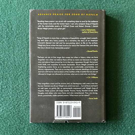 Vintage Poetry Hardback: Bruce Weigl - Song of Napalm FIRST PRINTING