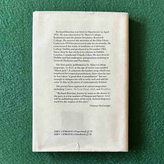 Vintage Poetry Hardback: Richard Riordan - 45 Days in a Greek Cooler FIRST EDITION