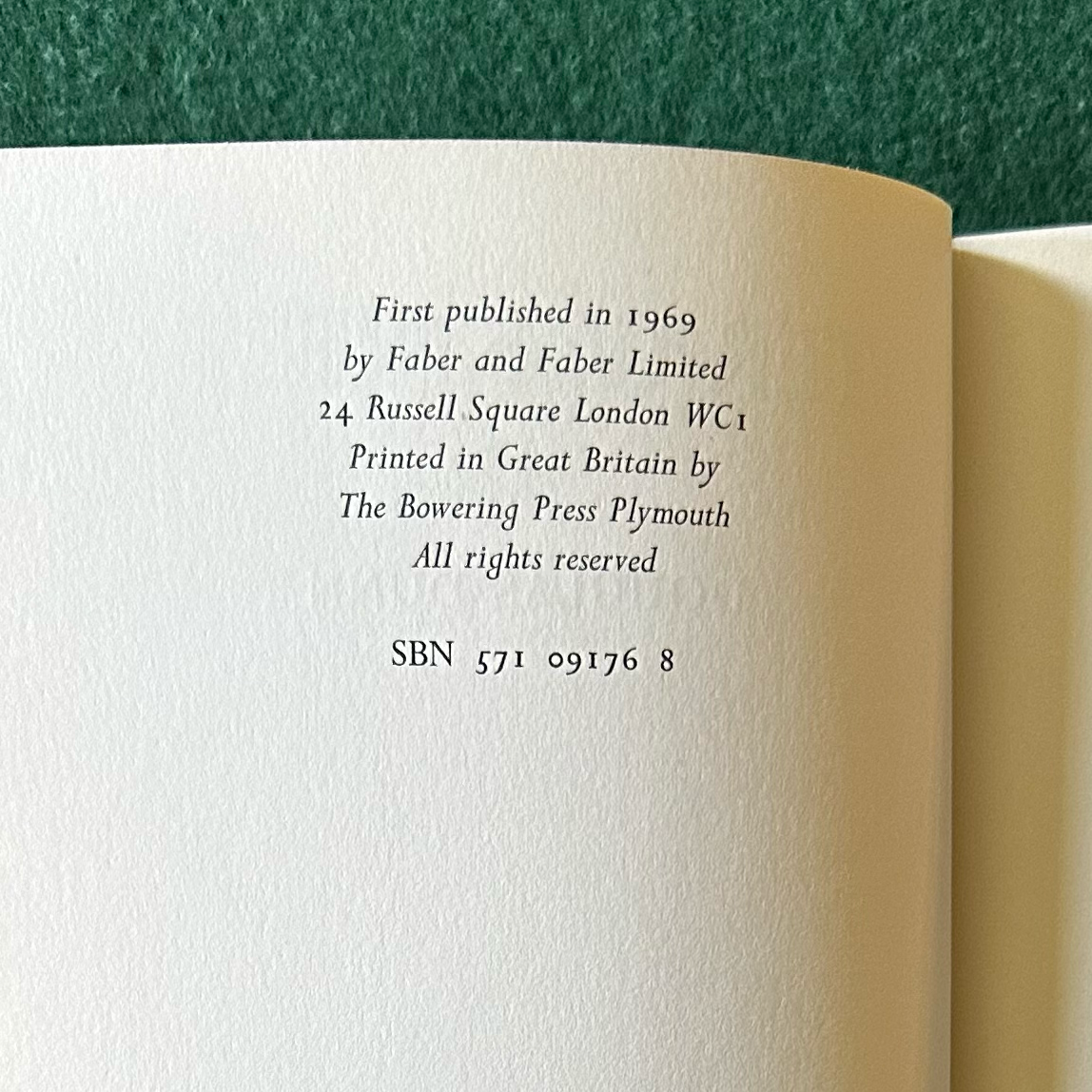 Vintage Poetry Hardback: Douglas Dunn - Terry Street FIRST EDITION