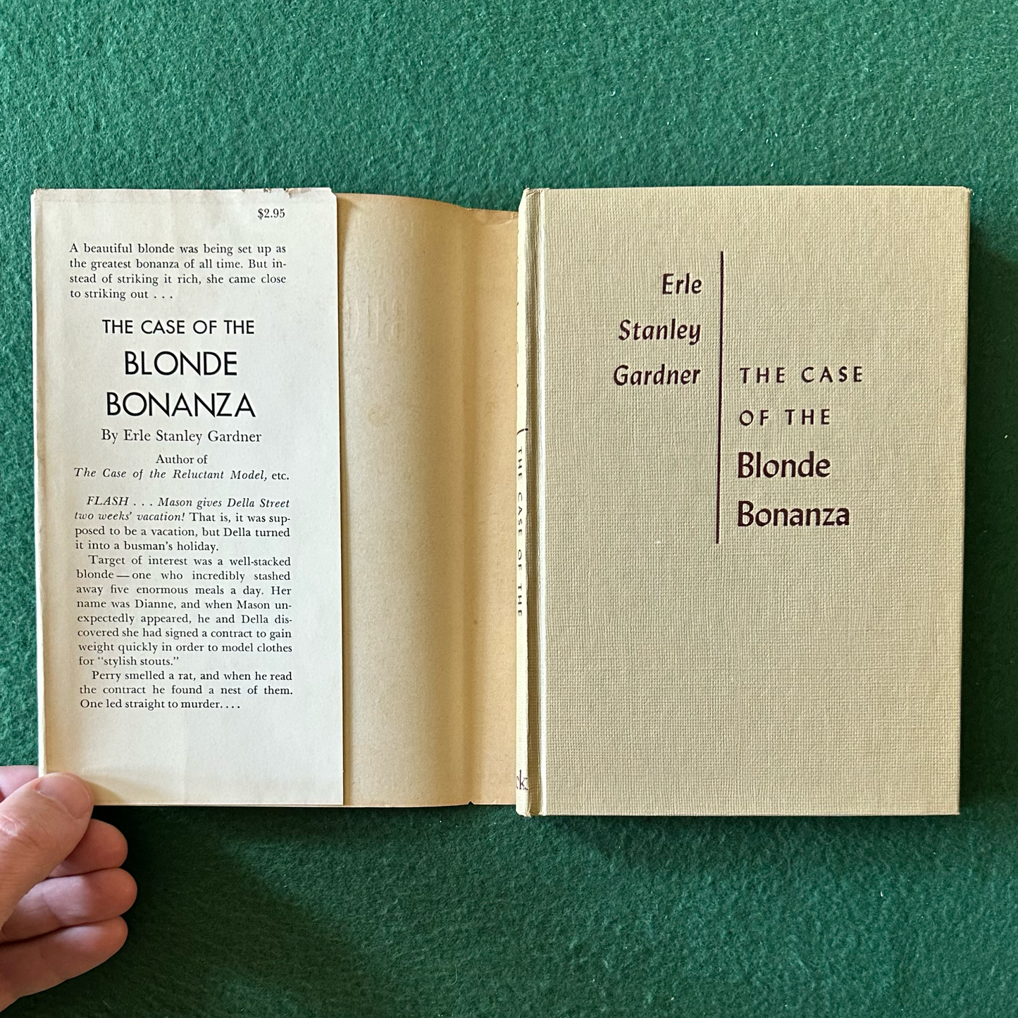 Vintage Fiction Hardback: Erle Stanley Gardner - Perry Mason in The Case of the Blonde Bonanza 1963