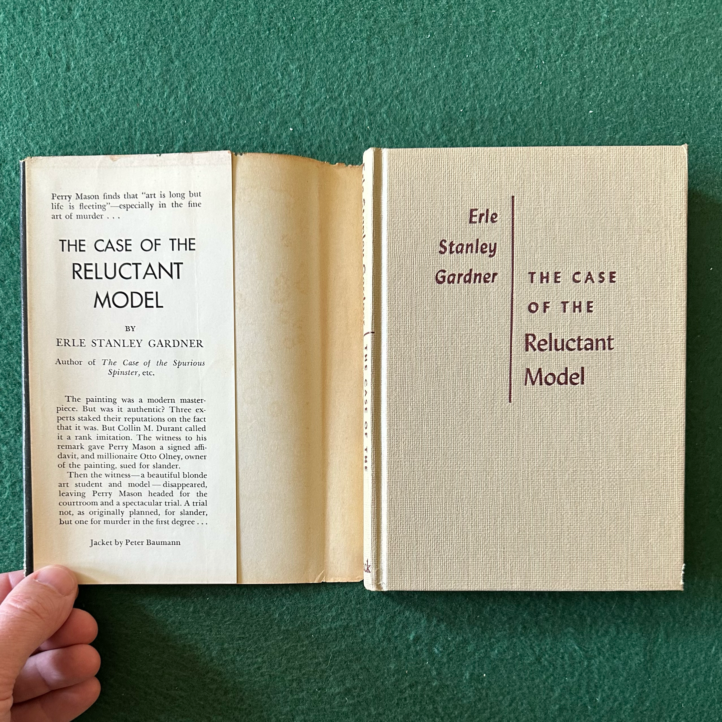 Vintage Fiction Hardback: Erle Stanley Gardner - Perry Mason in The Case of the Reluctant Model 1962