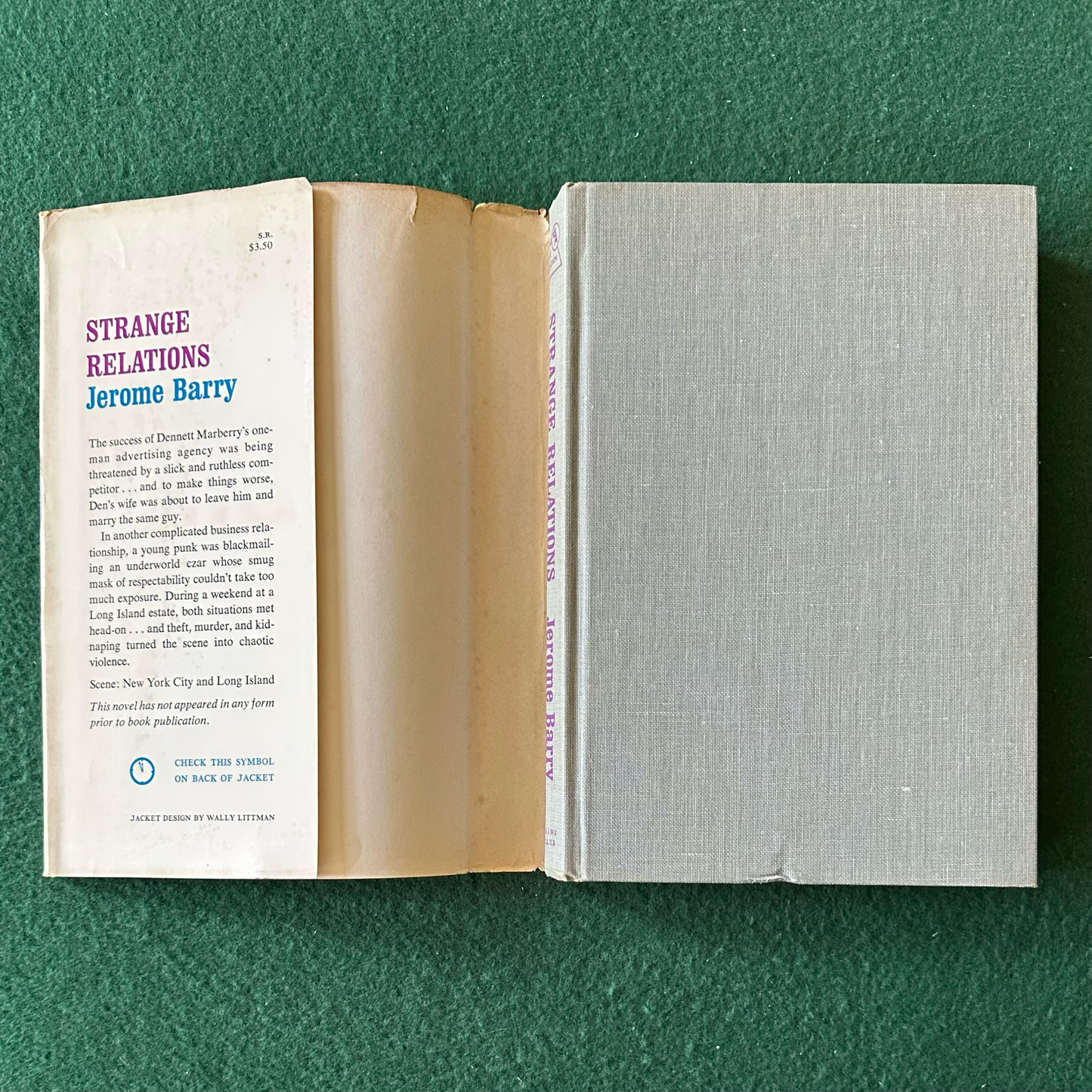 Vintage Fiction Hardback: Jerome Barry - Strange Relations FIRST EDITION