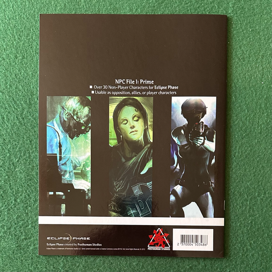 TTRPG Paperback: Eclipse Phase - NPC File 1: Prime