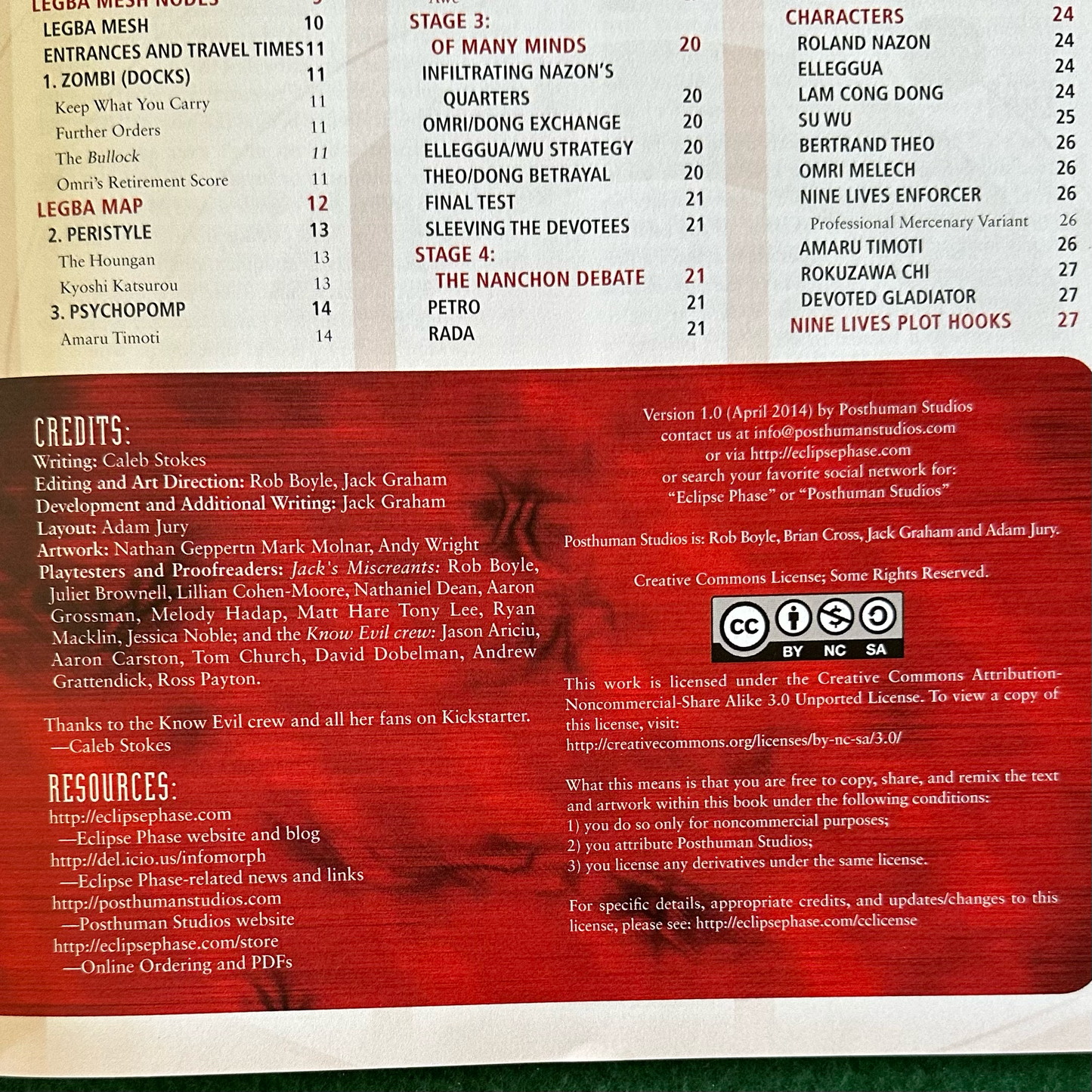 TTRPG Paperback: Eclipse Phase - The Devotees FIRST PRINTING