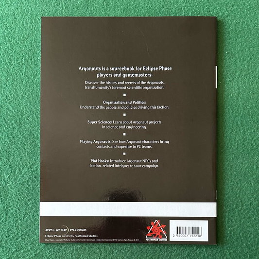 TTRPG Paperback: Eclipse Phase - Argonauts