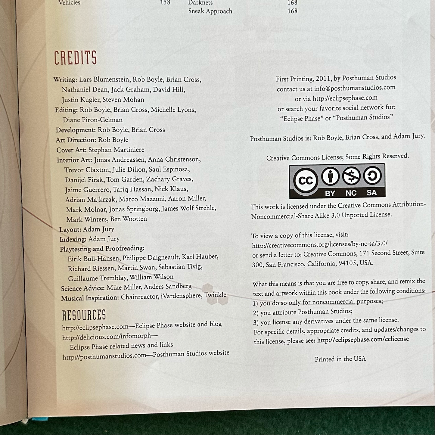 TTRPG Hardback: Eclipse Phase - Panopticon FIRST PRINTING
