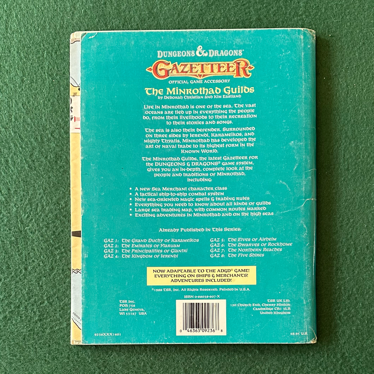 Vintage Dungeons & Dragons Accessory: Gazetteer - The Minrothad Guilds