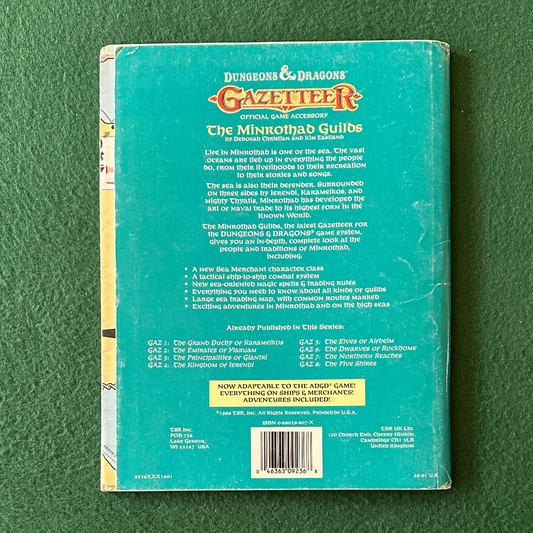 Vintage Dungeons & Dragons Accessory: Gazetteer - The Minrothad Guilds
