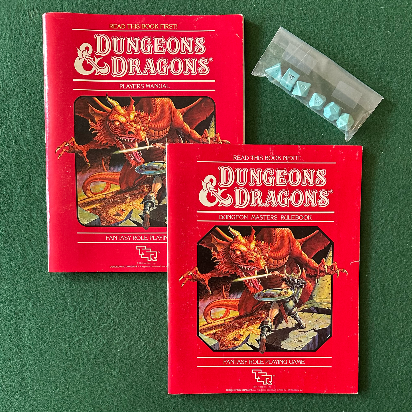 Vintage Dungeons & Dragons Box Set: Basic Rules Set 1 FIRST PRINTING W/ DICE