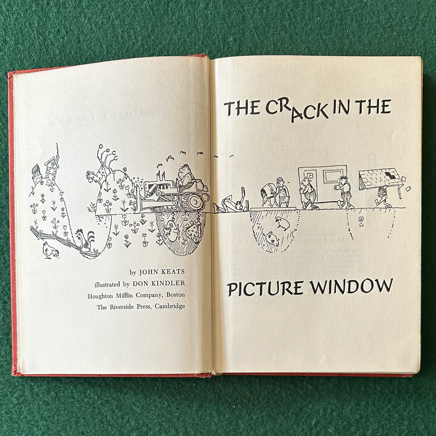 Vintage Fiction Hardback: John Keats - The Crack in the Picture Window FIFTH PRINTING