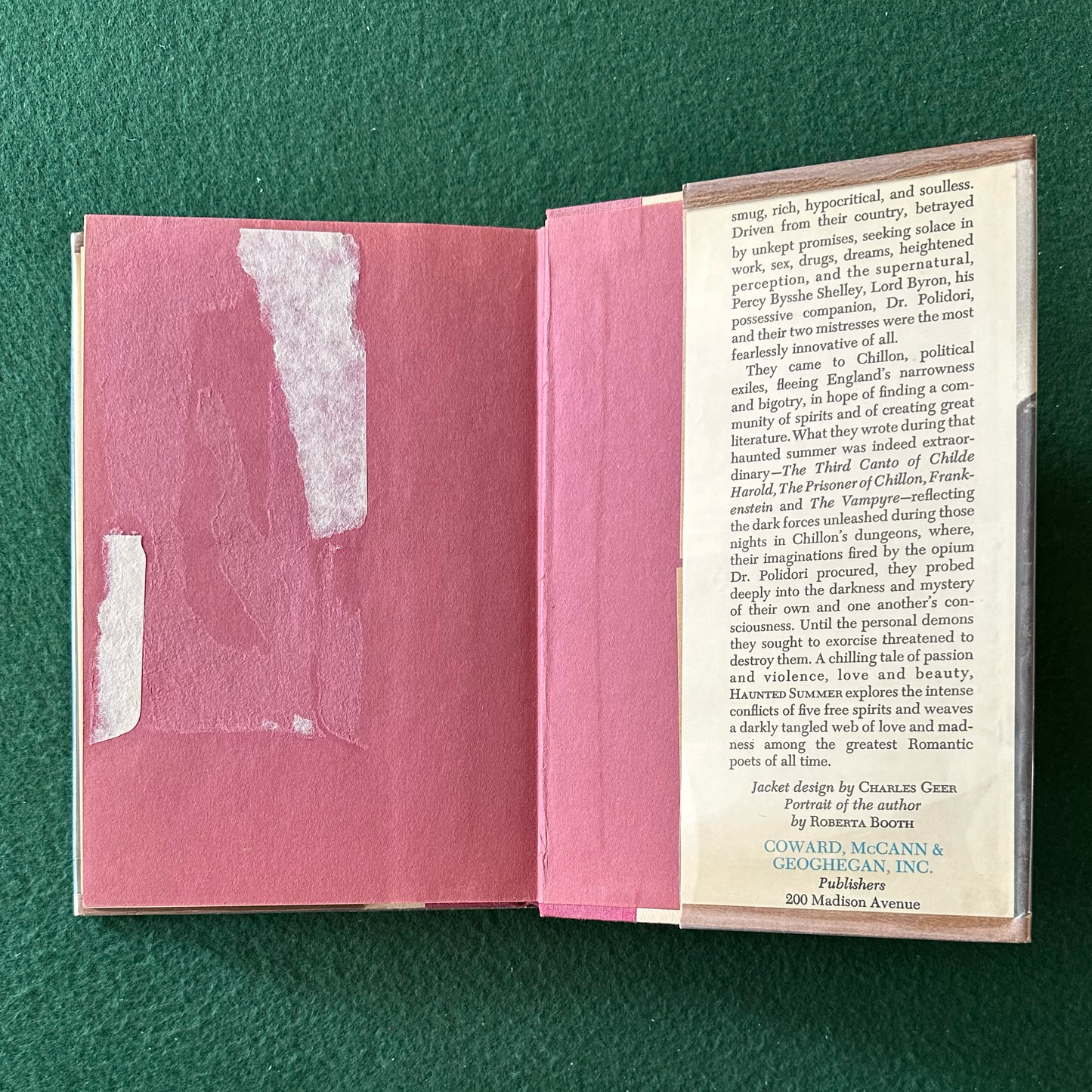 Vintage Horror Hardback: Anne Edwards - Haunted Summer EX-LIBRARY FIRST EDITION