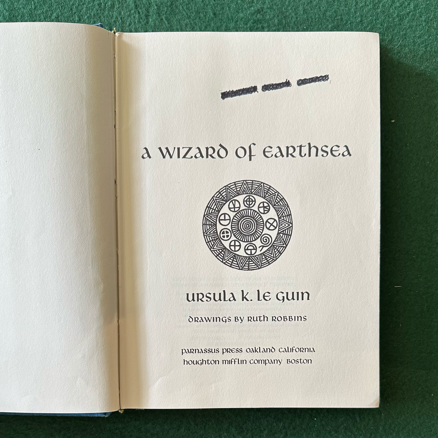Vintage Fantasy Hardback: Ursula K Le Guin - A Wizard of Earthsea EX-LIBRARY FIRST EDITION