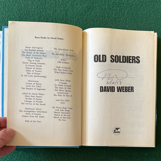 Sci-Fi Hardback: David Weber - Old Soldiers SIGNED FIRST EDITION