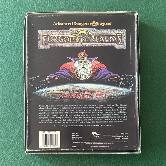 Vintage Advanced Dungeons & Dragons Box Set: Forgotten Realms Campaign Set 1e COMPLETE