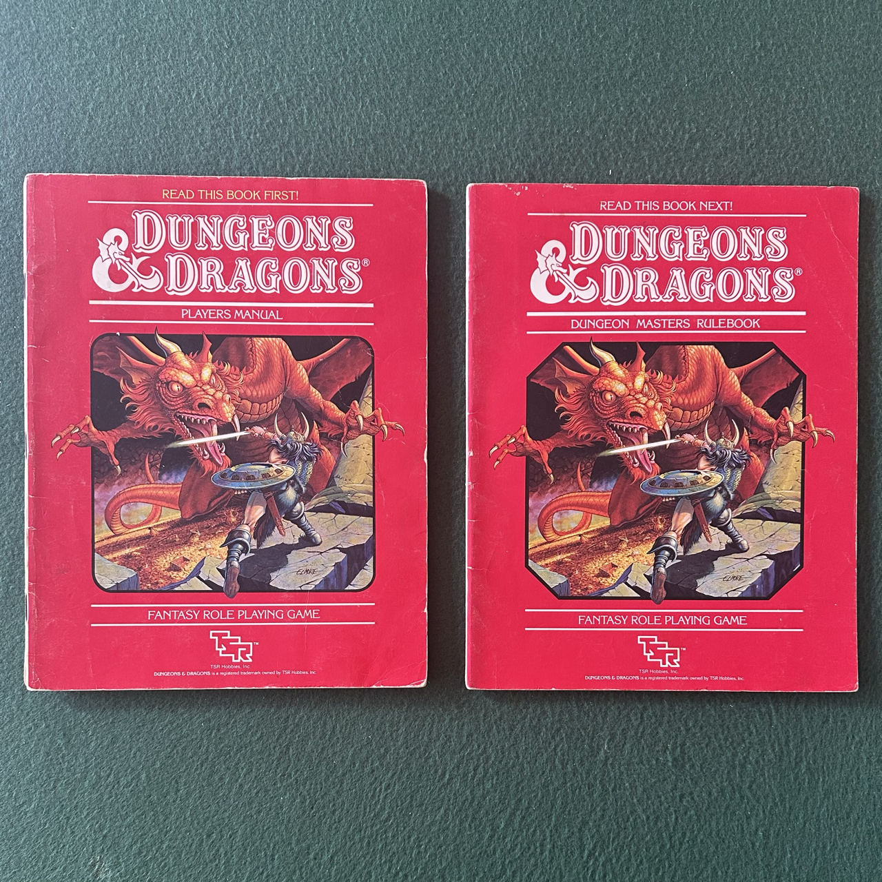 Vintage Dungeons & Dragons Accessory: Players Manual and DM's Rulebooks FIRST PRINTS NO BOX