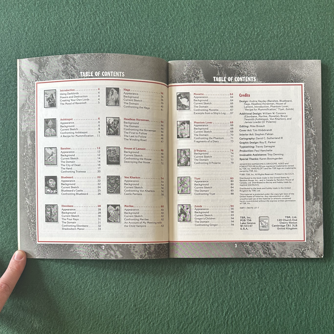 Vintage Advanced Dungeons & Dragons 2e Accessory: Ravenloft: Darklords