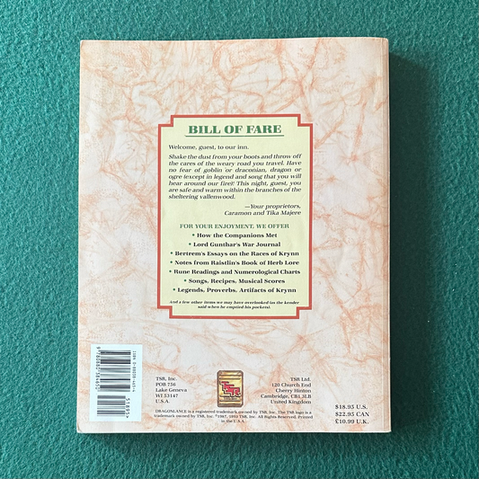 Dungeons & Dragons Source Book: Dragonlance: Leaves from the Inn of the Last Home SECOND PRINTING