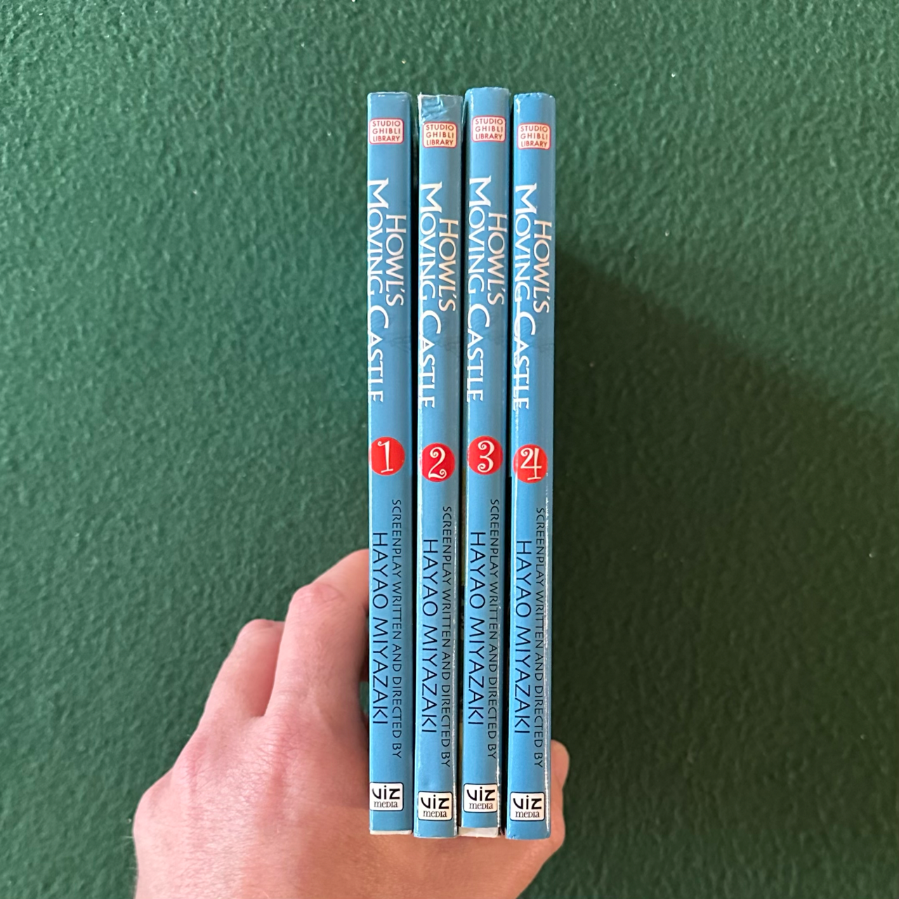 Manga Papberbacks: Hayao Miyazaki and Diana WYnne Jones - Howl's Moving Castle 1-4 FIRST PRINTINGS