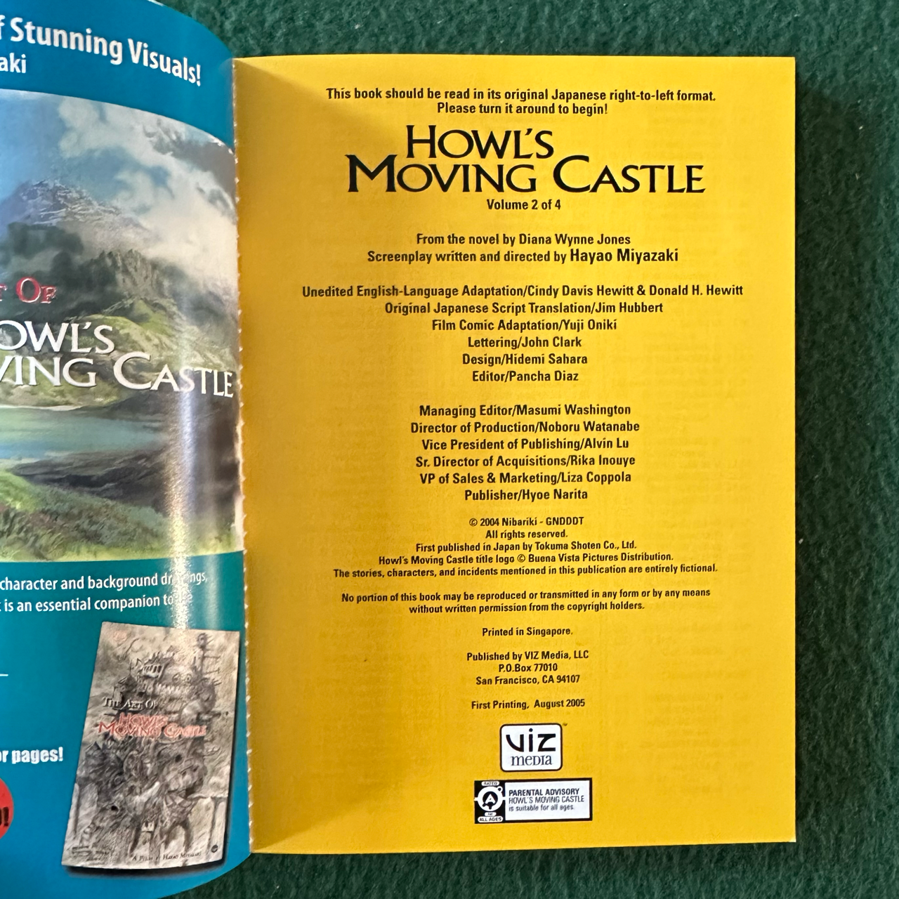 Manga Papberbacks: Hayao Miyazaki and Diana WYnne Jones - Howl's Moving Castle 1-4 FIRST PRINTINGS