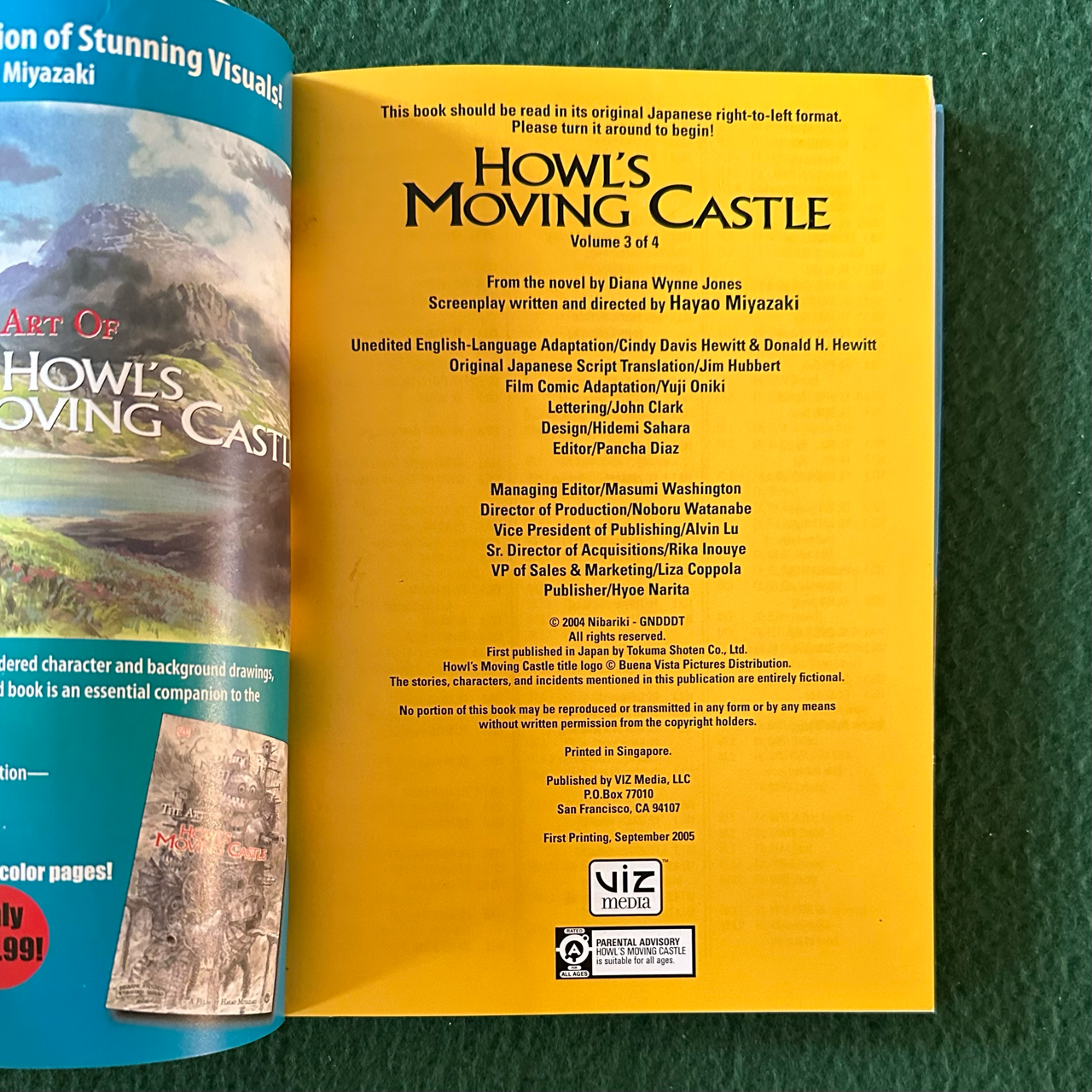 Manga Papberbacks: Hayao Miyazaki and Diana WYnne Jones - Howl's Moving Castle 1-4 FIRST PRINTINGS