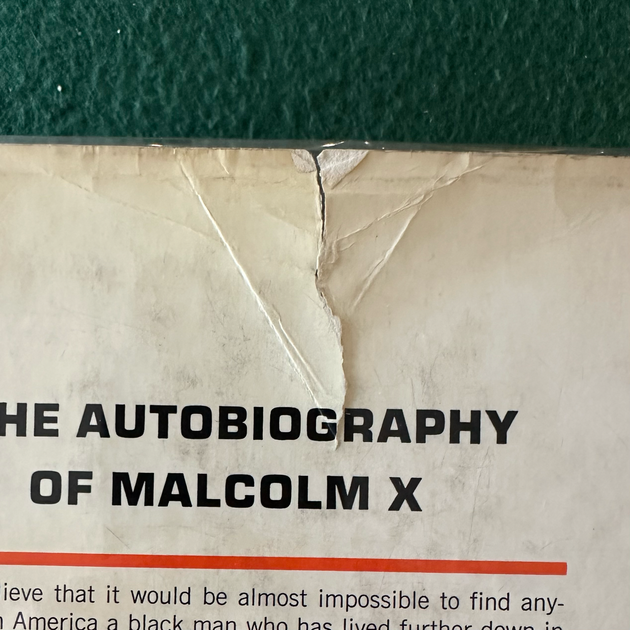 Vintage Autobiography Hardback: Alex Haley - The Autobiography of Malcolm X SECOND PRINTING