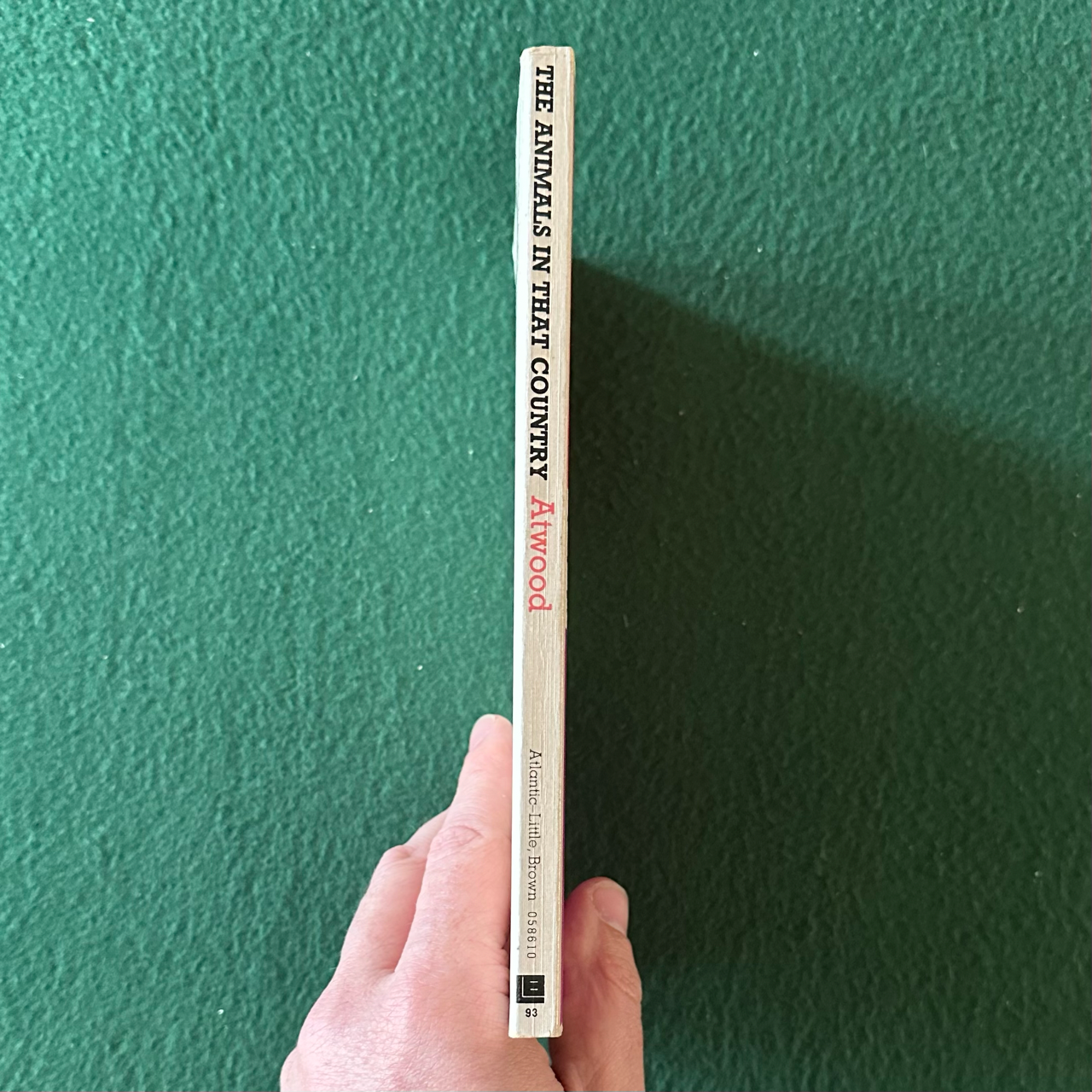 Vintage Poetry Paperback: Margaret Atwood - The Animals in That Country FIRST EDITION