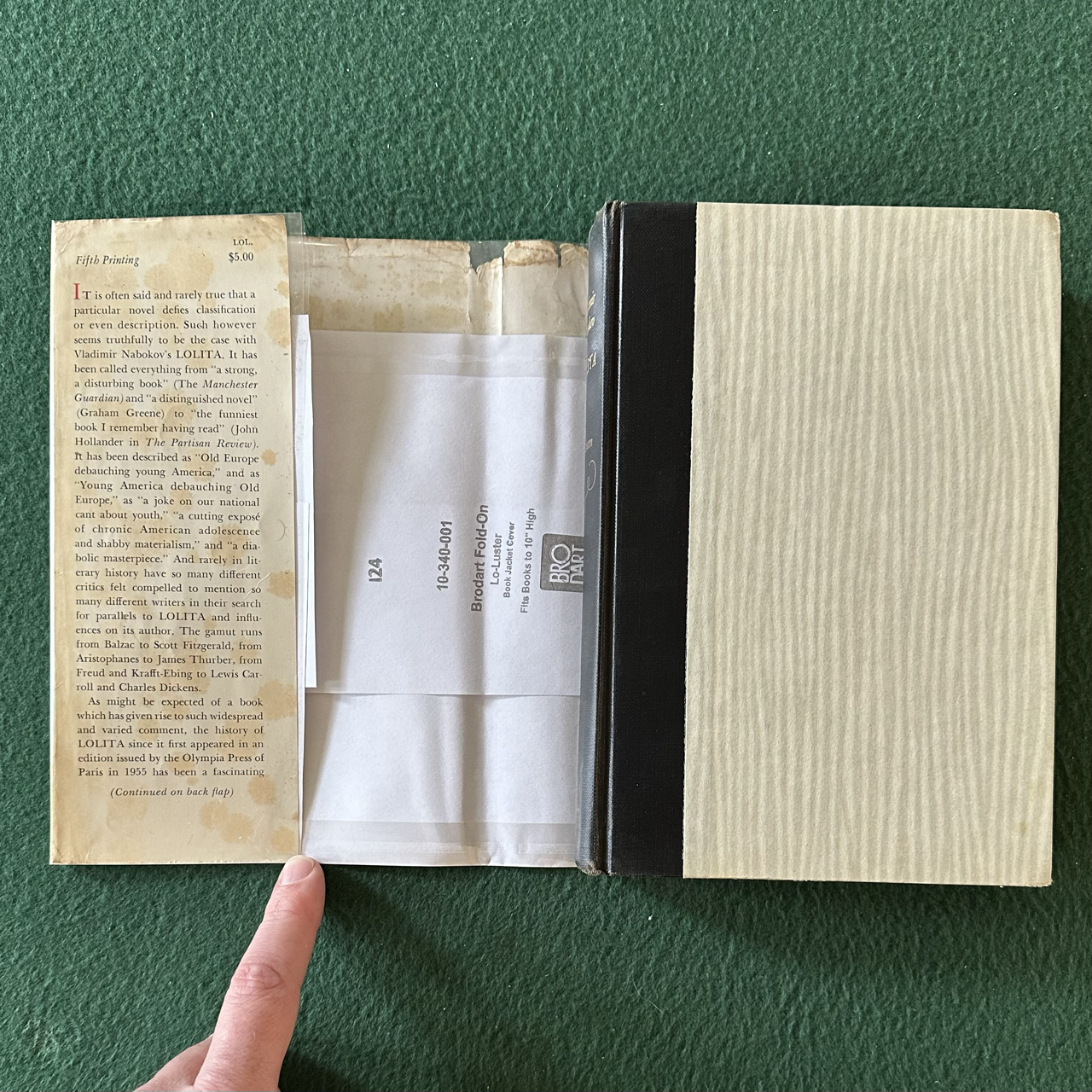 Vintage Fiction Hardback: Vladimir Nabokov - Lolita 5TH PRINTING